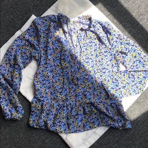 GAP Floral Blouse NWOT